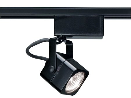 2.25" H-Type GU5.3 Track Head, 5.88" Projection in Black
