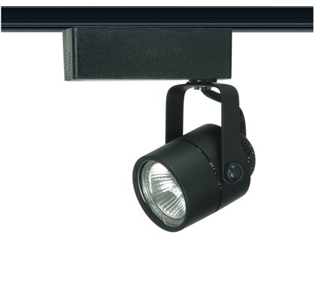 2.25" H-Type GU5.3 Track Head, 6.38" Projection in Black