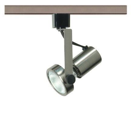 2.13" H-Type MR16 Track Head in Brushed Nickel
