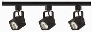 3-Light Track Light Kit with 2.25" GU10 Heads in Black
