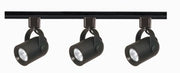 3-Light Track Light Kit with 2.75" GU10 Heads in Black