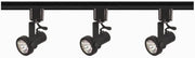 3-Light Track Light Kit with 2.13" GU10 Heads in Black
