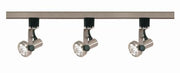 3-Light Track Light Kit with 2.13" GU10 Heads in Brushed Nickel