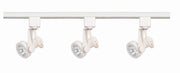 3-Light Track Light Kit with 2.13" GU10 Heads in White