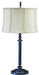 Coach 30 Inch Oil Rubbed Bronze Table Lamp with Off-White Linen Softback Shade