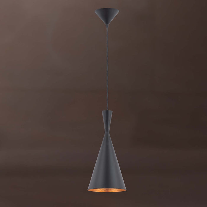 Bronx 1-Light Pendant in Black - Lamps Expo