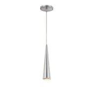 Sliver 2.75" Mini Pendant, 12" Tall in Polished Nickel