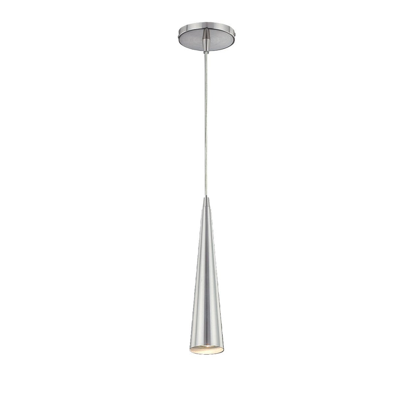 Sliver 2.75" Mini Pendant, 12" Tall in Polished Nickel