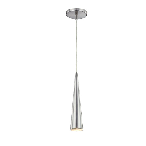 Sliver 2.75" Mini Pendant, 12" Tall in Polished Nickel