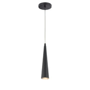 Sliver 2.75" Mini Pendant, 12" Tall in Matte Black