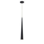 Sliver 2.75" Mini Pendant, 24" Tall in Matte Black
