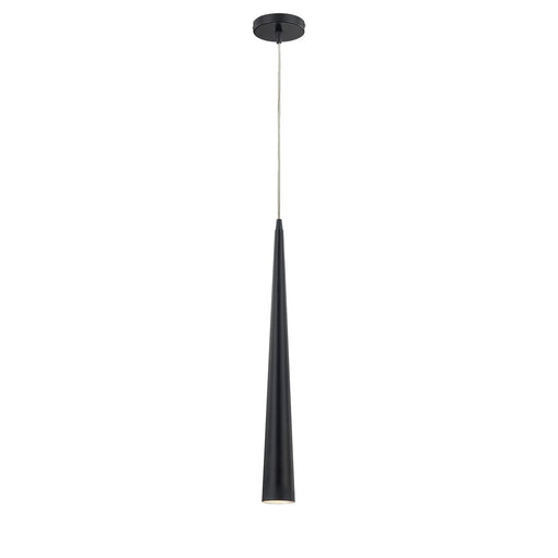 Sliver 2.75" Mini Pendant, 24" Tall in Matte Black