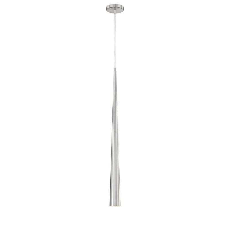 Sliver 2.75" Mini Pendant, 36" Tall in Polished Nickel