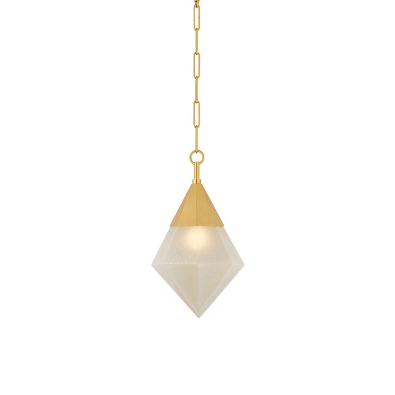 Angelique Pendant in Vintage Polished Brass