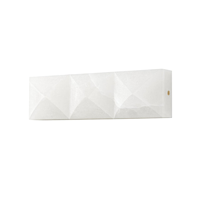 Gypsum Small Wall Sconce in Vintage Brass