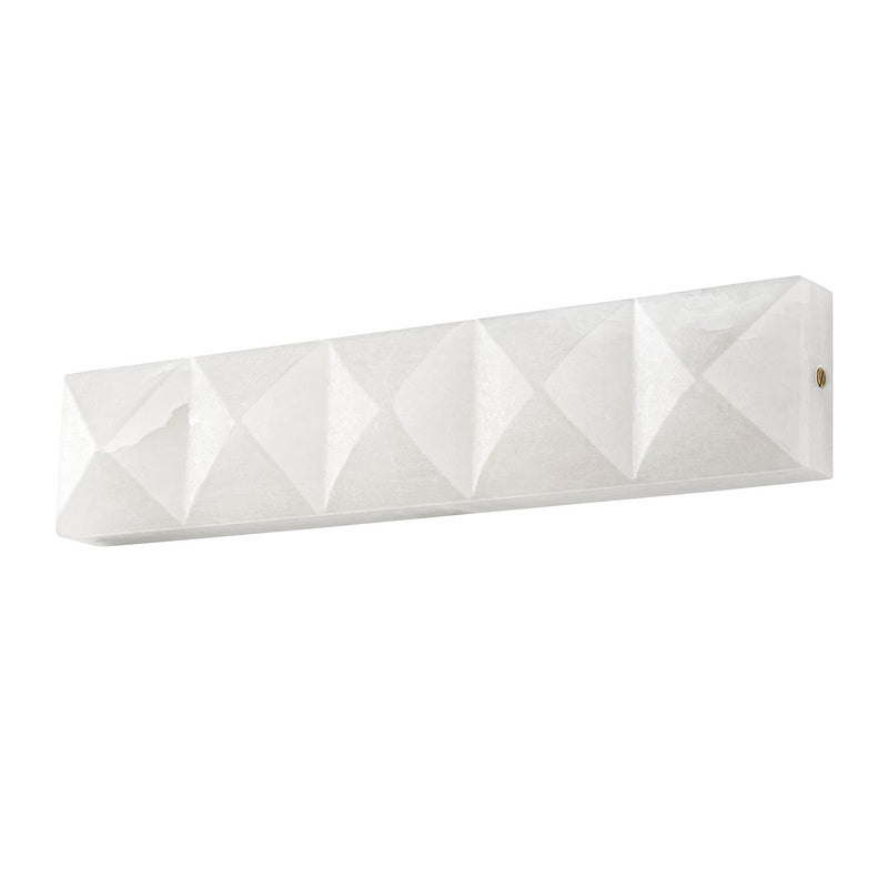 Gypsum Large Wall Sconce in Vintage Brass