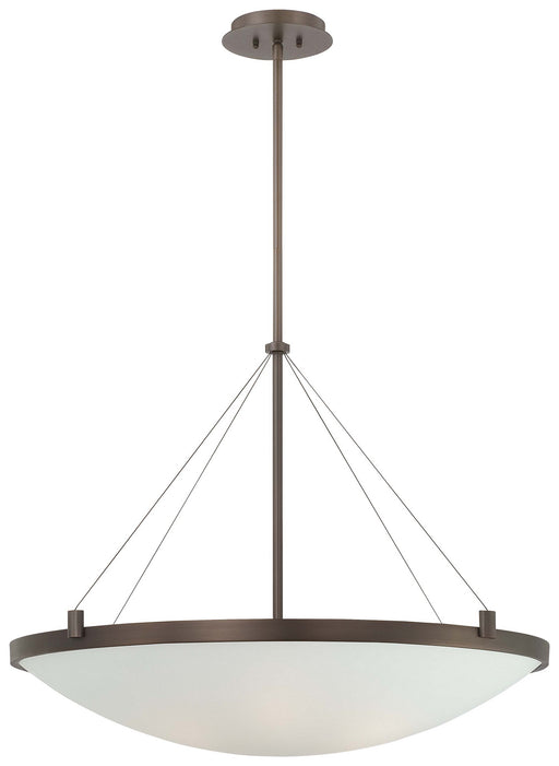 Suspended 6-Light Pendant in Copper Bronze Patina - Lamps Expo