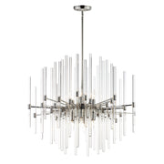 Divine 29" Chandelier in Polished Nickel