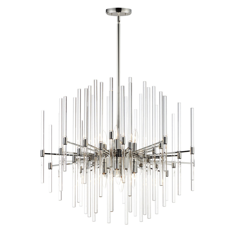 Divine 29" Chandelier in Polished Nickel