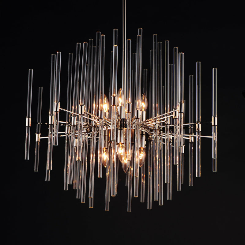 Divine 29" Chandelier in Polished Nickel