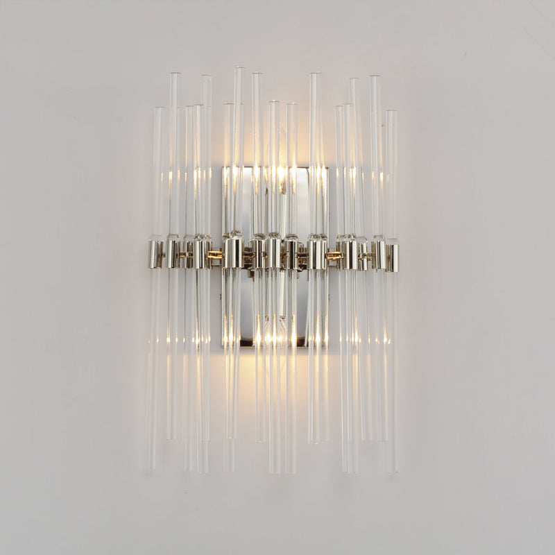 Divine 2 Light Wall Sconce in Polished Nickel