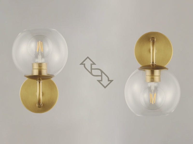 Branch 1 Light Wall Sconce in Natural Aged Brass