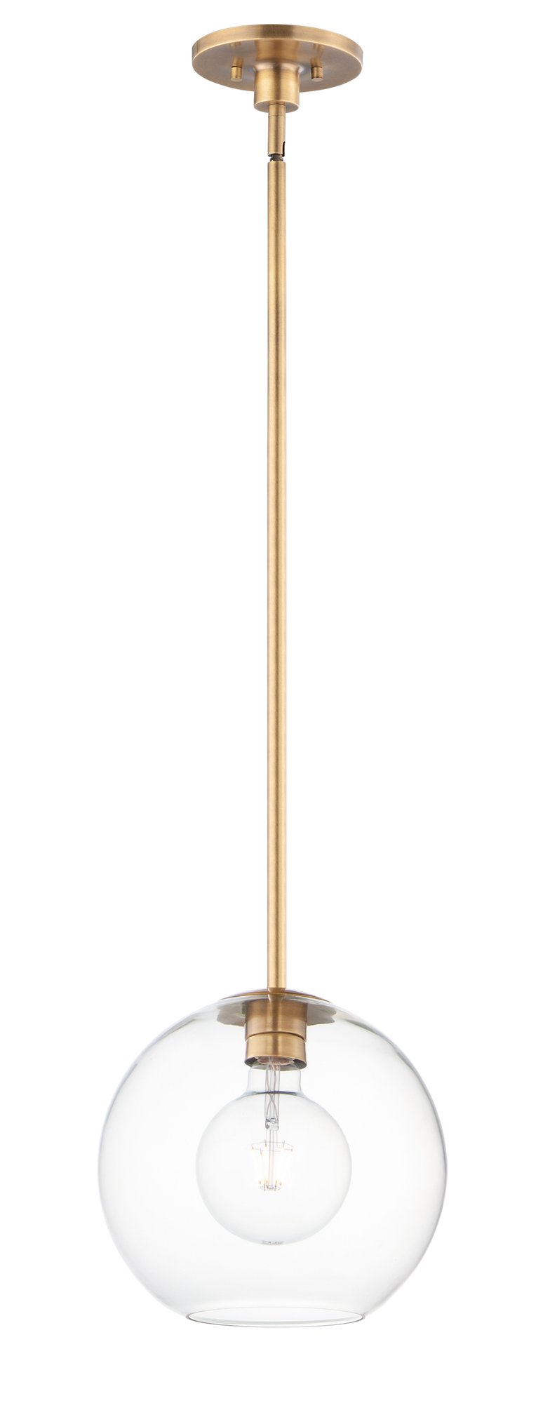 Branch 11" Pendant in Natural Aged Brass