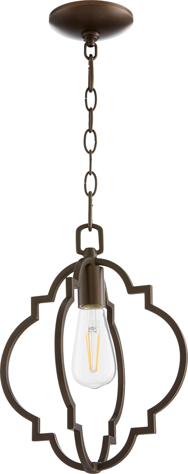 Dublin 1 Light Pendant in Oiled Bronze