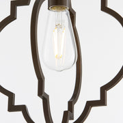 Dublin 1 Light Pendant in Oiled Bronze