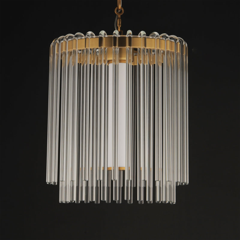 Jolie 11" LED Pendant in Natural Aged Brass