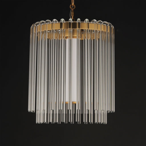 Jolie 11" LED Pendant in Natural Aged Brass