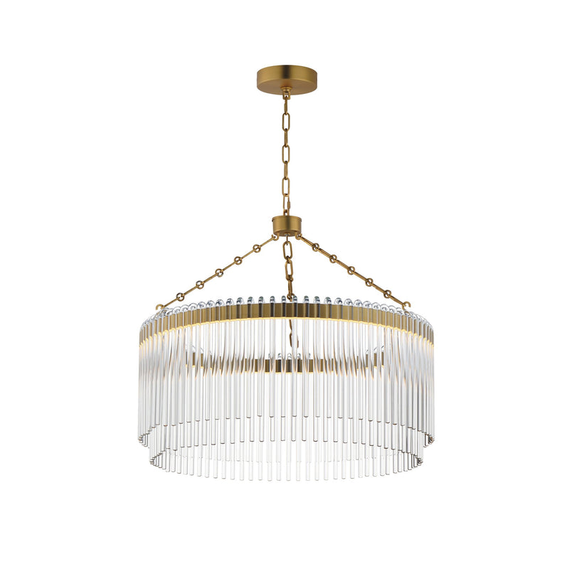 Jolie 24" LED Pendant in Natural Aged Brass