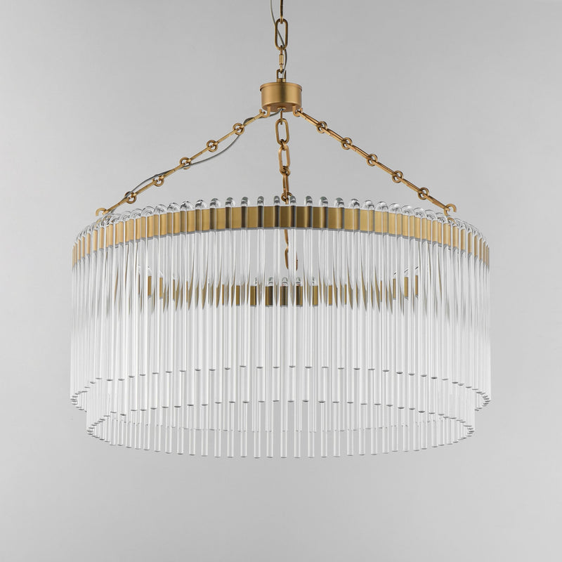 Jolie 24" LED Pendant in Natural Aged Brass