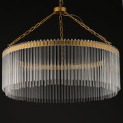 Jolie 34" LED Pendant in Natural Aged Brass