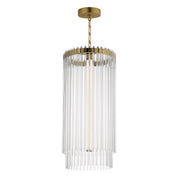 Jolie 14" LED Foyer Pendant in Natural Aged Brass