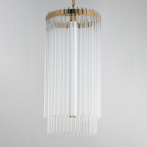 Jolie 14" LED Foyer Pendant in Natural Aged Brass