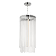 Jolie 14" LED Foyer Pendant in Polished Nickel