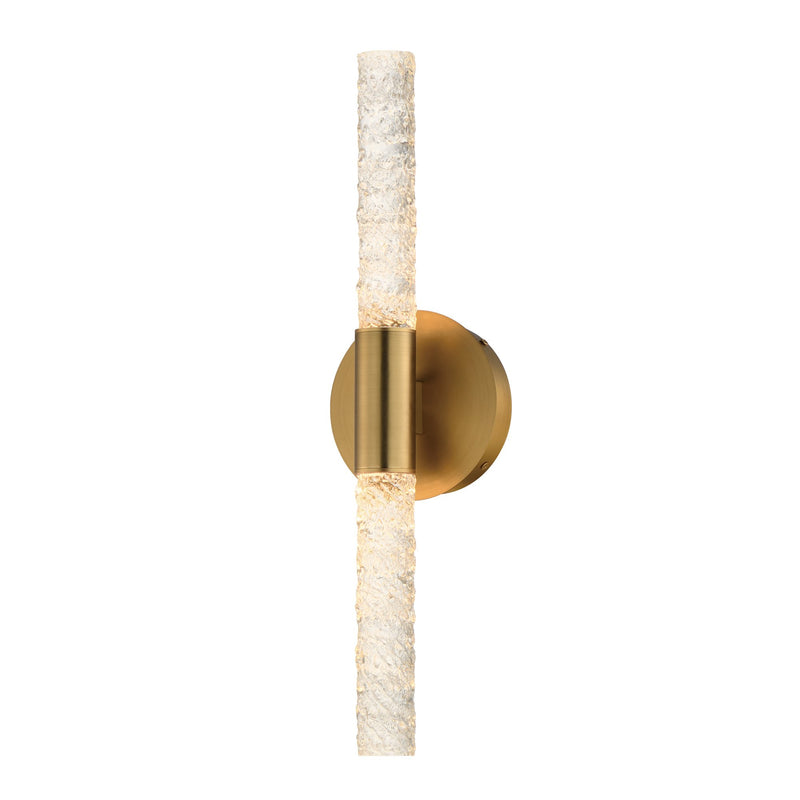 Duchess 2 Light LED Bath Vanity Light in Natural Aged Brass