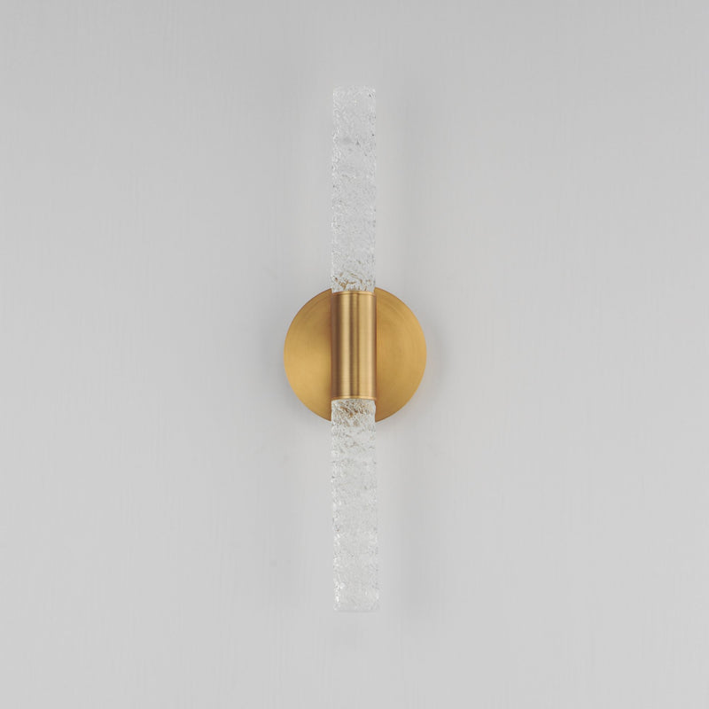 Duchess 2 Light LED Bath Vanity Light in Natural Aged Brass
