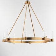 Duchess 8 Light LED Chandelier in Natural Aged Brass