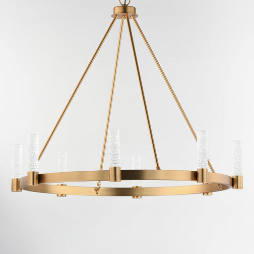 Duchess 8 Light LED Chandelier in Natural Aged Brass