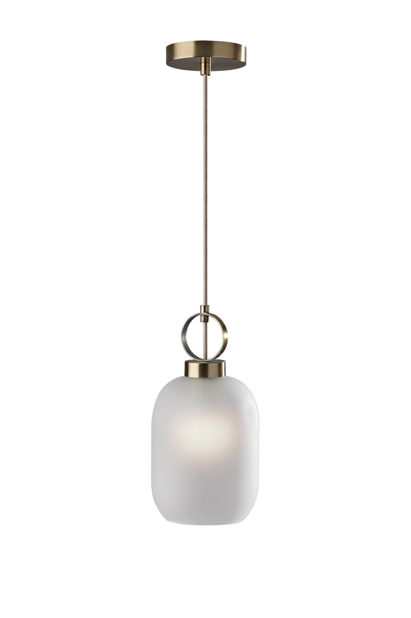 Lancaster Mini Pendant in Antique Brass