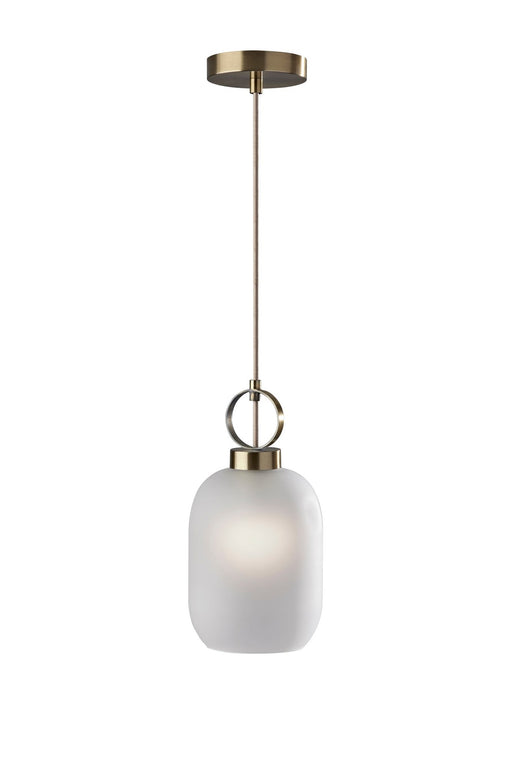 Lancaster Mini Pendant in Antique Brass