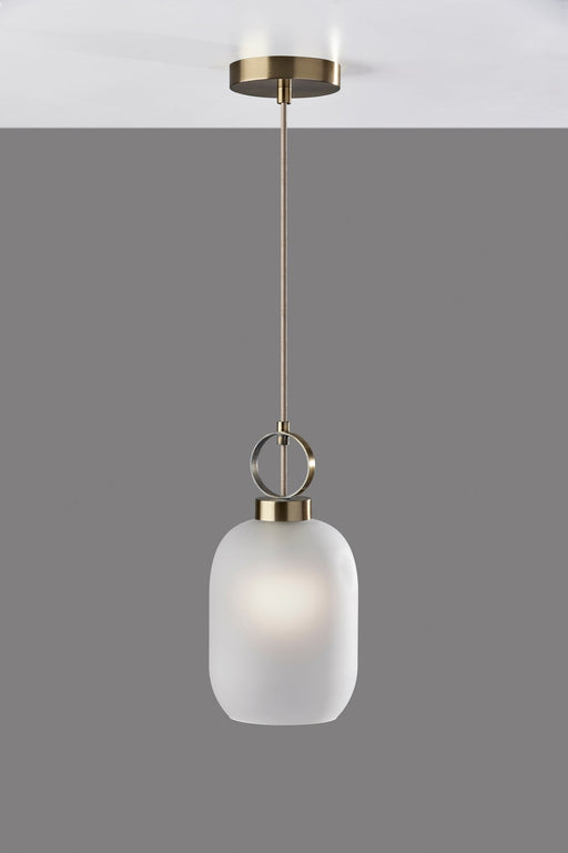 Lancaster Mini Pendant in Antique Brass