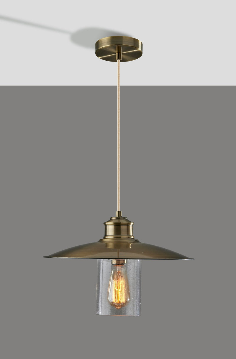Kieran Pendant in Antique Brass