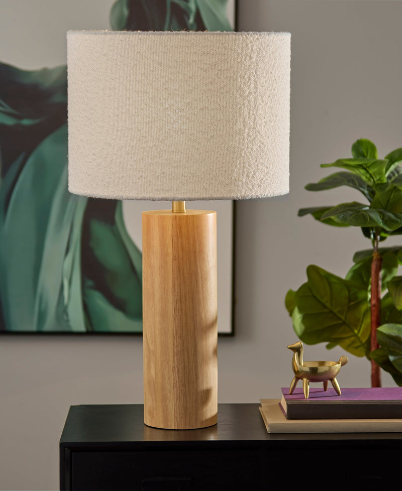 Brayden 28" Table Lamp in Natural Wood