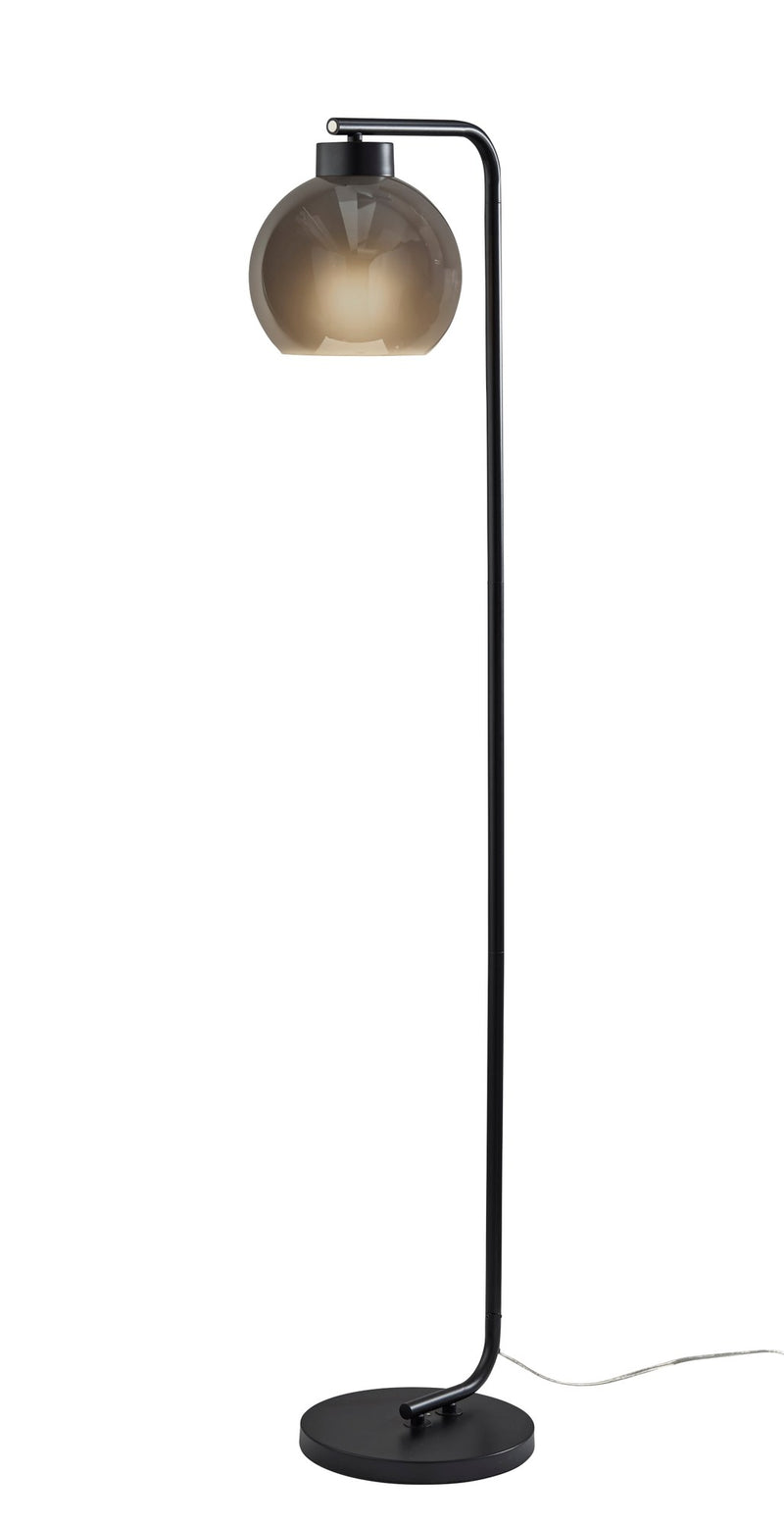 Atticus Arc Floor Lamp in Black