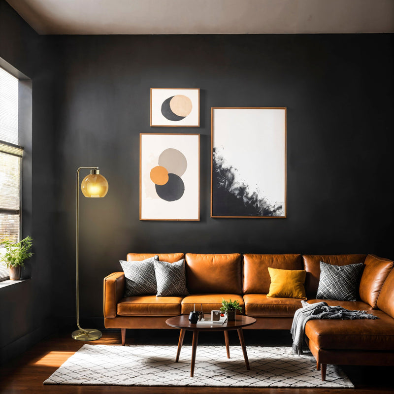 Atticus Arc Floor Lamp in Antique Brass