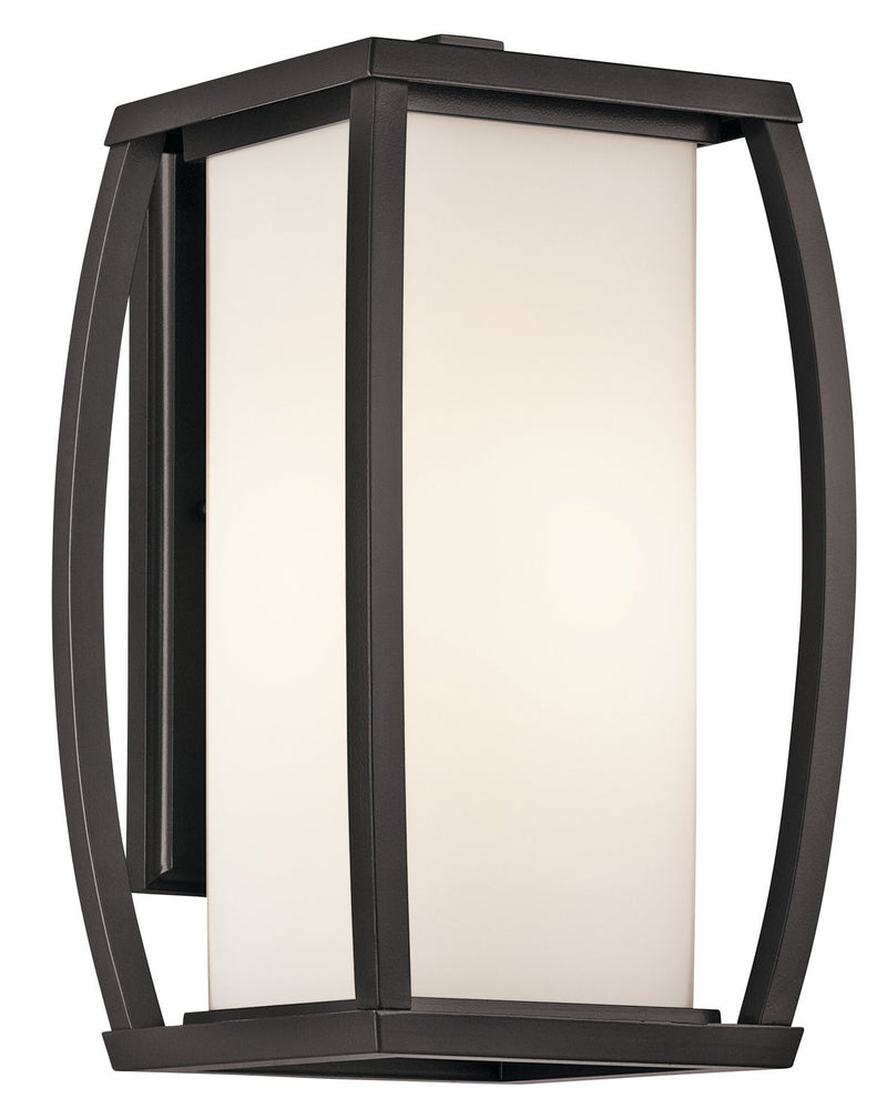 Bowen Large Outdoor Wall Lantern in Architectural Bronze