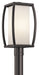 Bowen Outdoor Post Mount 1-Light in Architectural Bronze